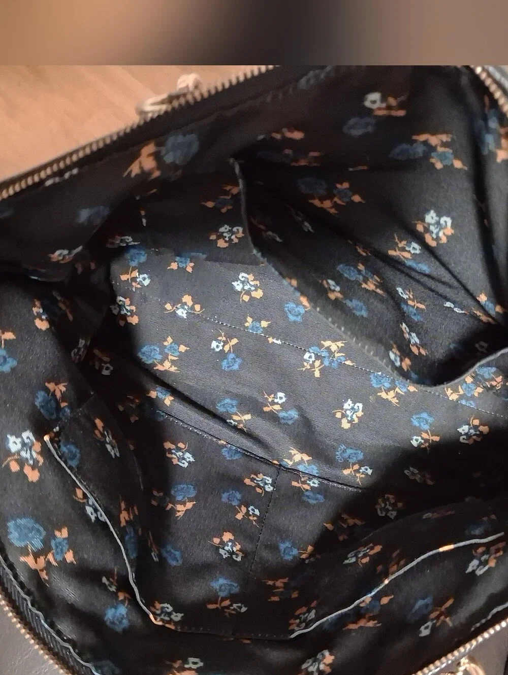 Coach Blue Denim and Black Leather Handbags Satchel Crossbody